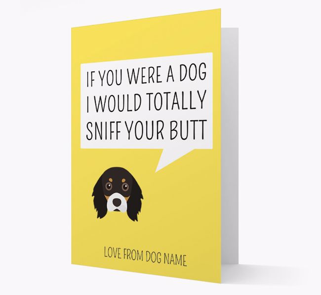 Personalized 'I'd Sniff Your Bum' Card